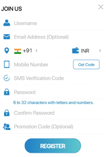 indibet registration window